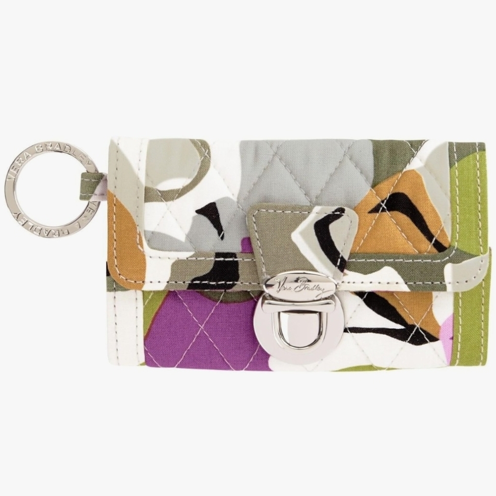 Vera Bradley Multicolor Quilted Keychain Wallet